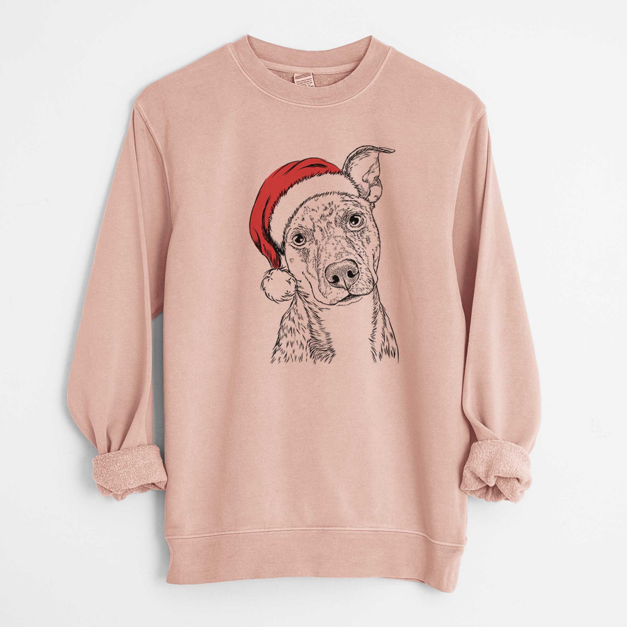 Santa Bianca the Mixed Breed - Unisex Pigment Dyed Crew Sweatshirt