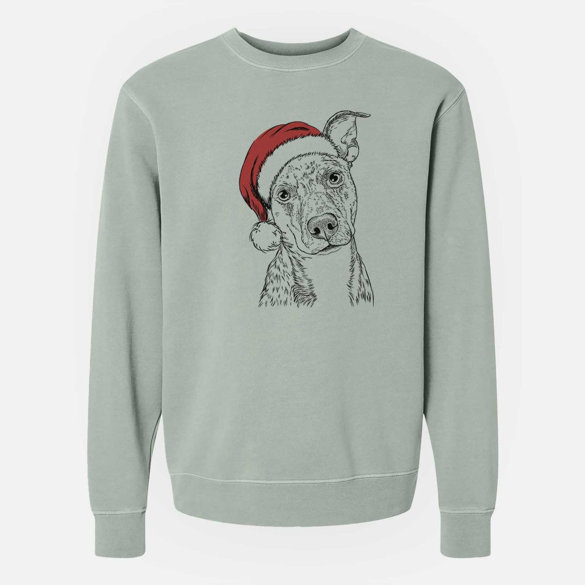 Santa Bianca the Mixed Breed - Unisex Pigment Dyed Crew Sweatshirt