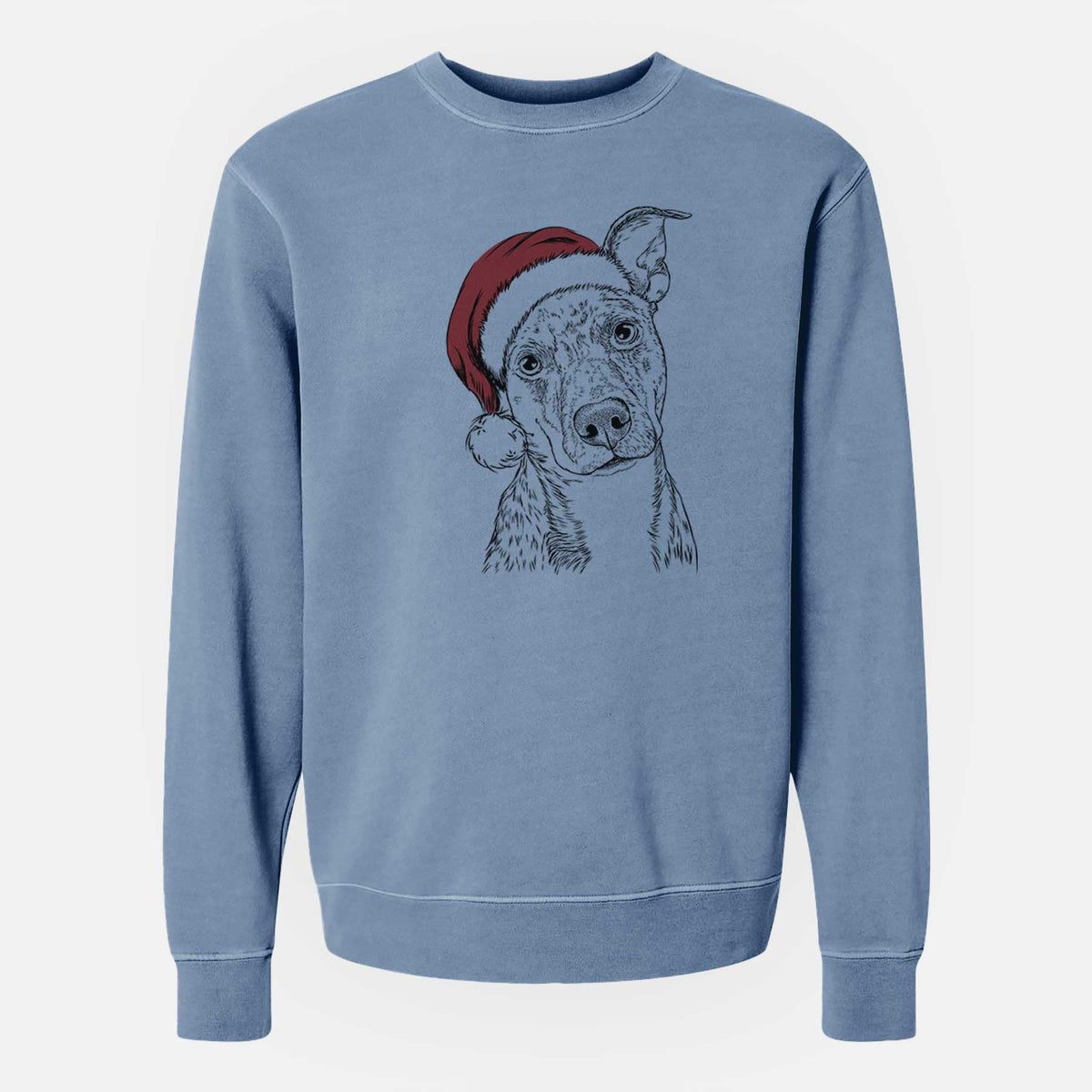 Santa Bianca the Mixed Breed - Unisex Pigment Dyed Crew Sweatshirt