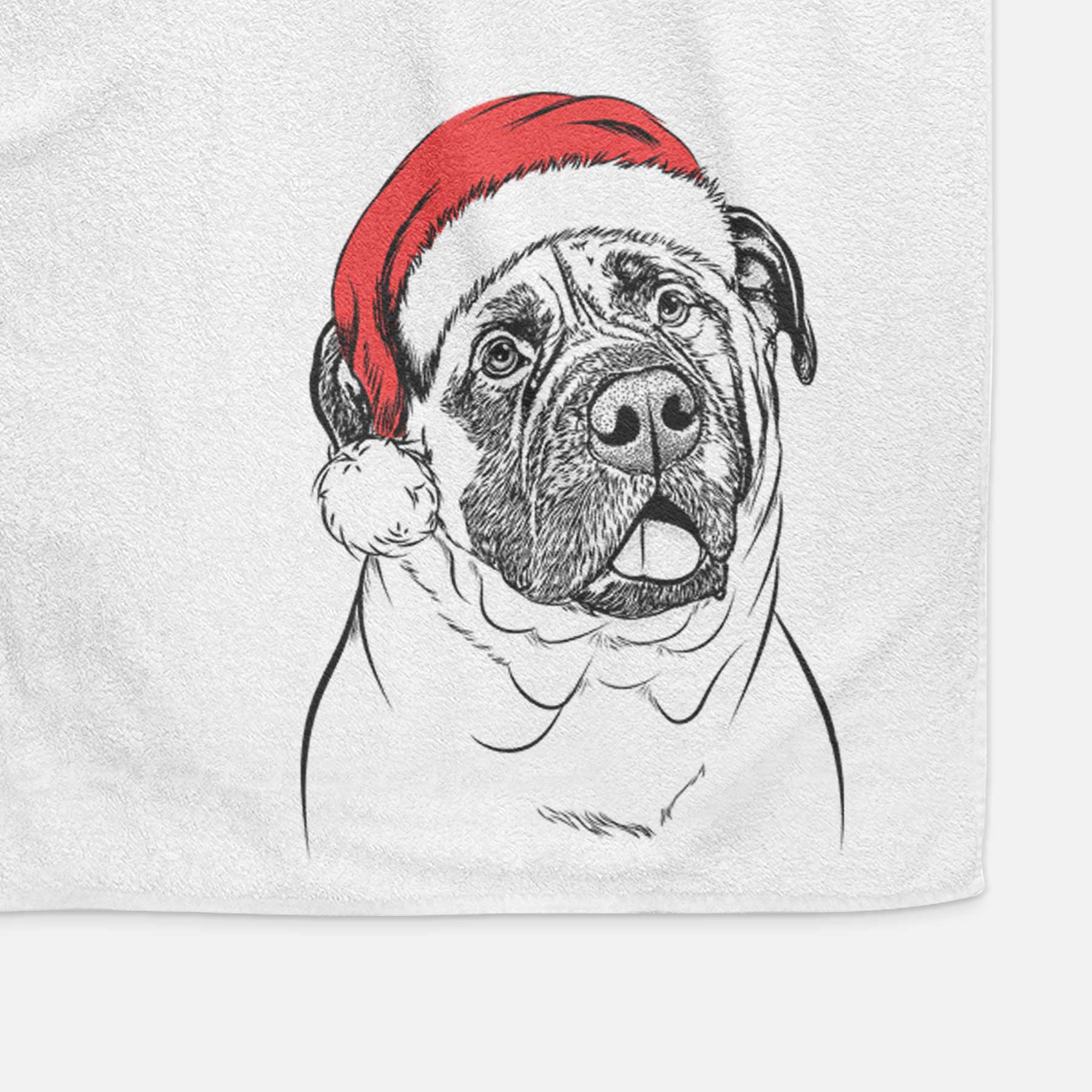 Big P the English Mastiff Decorative Hand Towel