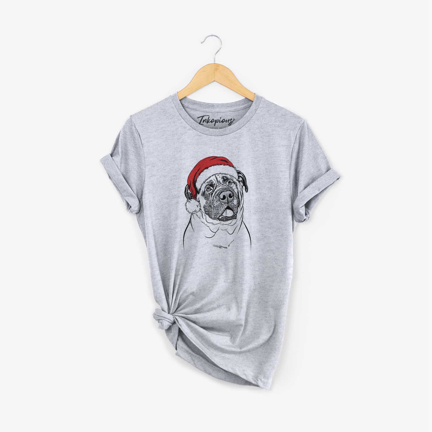 Santa Big P the English Mastiff - Unisex Crewneck