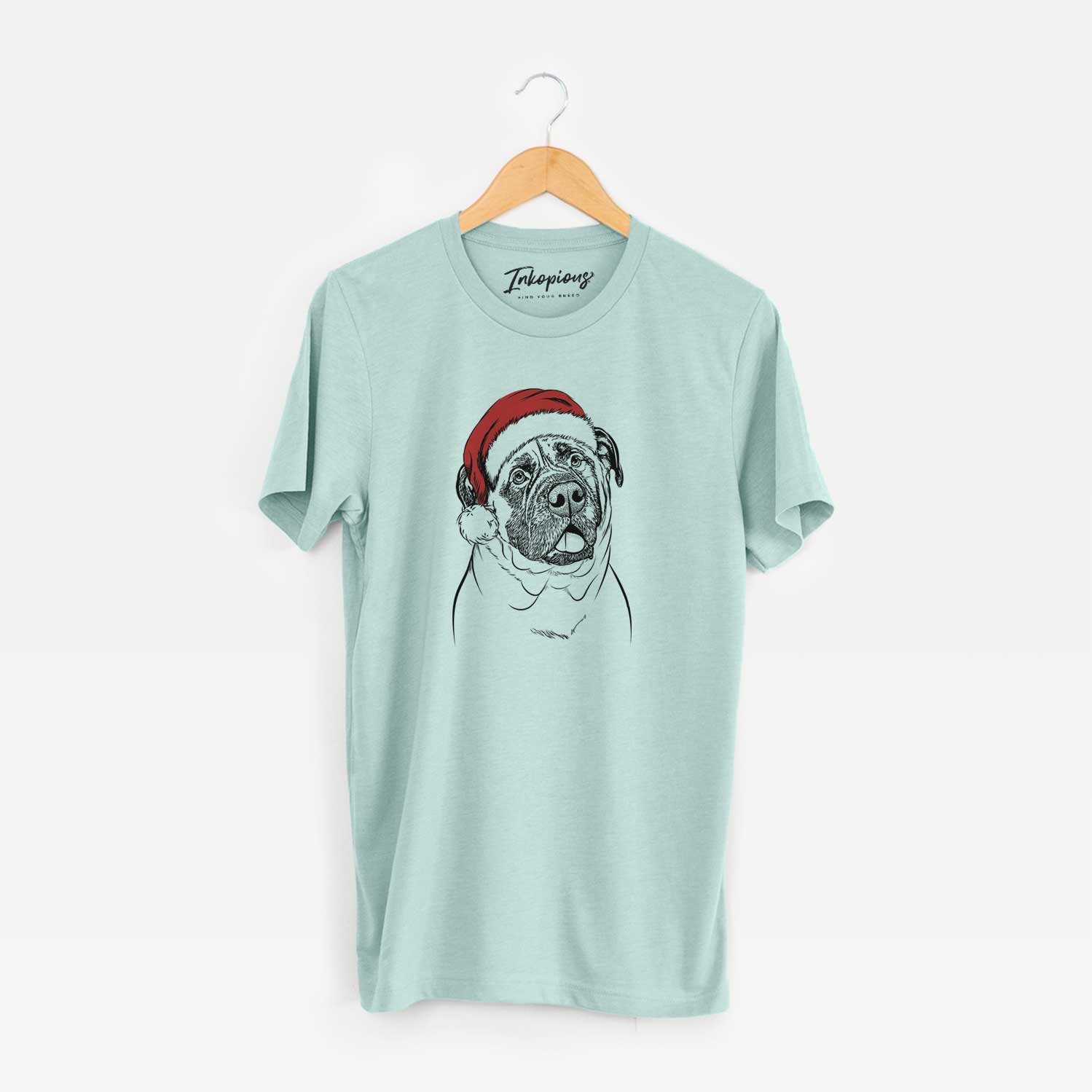 Santa Big P the English Mastiff - Unisex Crewneck