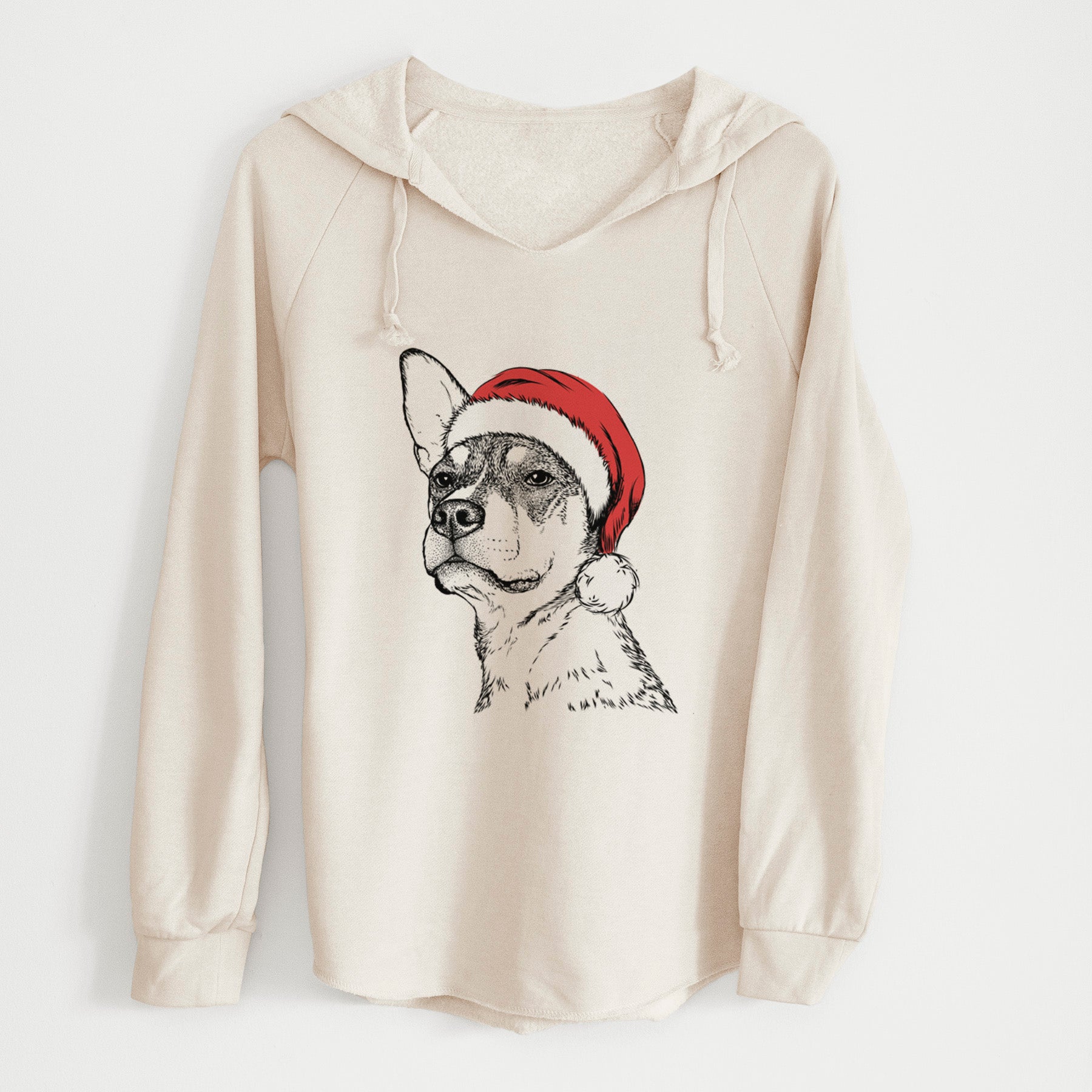 Santa Bill the Heeler Mix - Cali Wave Hooded Sweatshirt