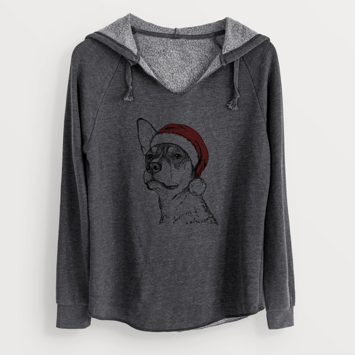 Santa Bill the Heeler Mix - Cali Wave Hooded Sweatshirt