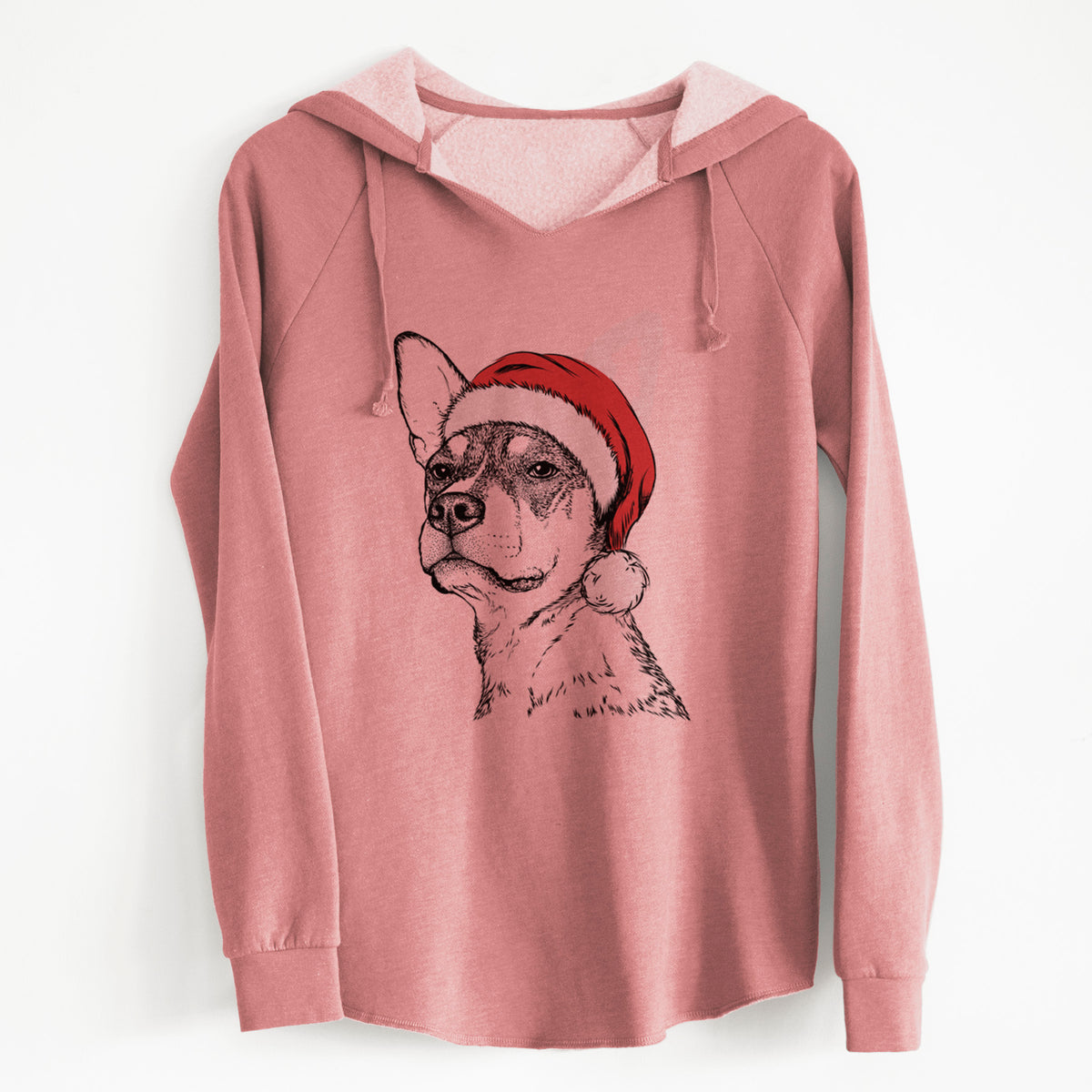 Santa Bill the Heeler Mix - Cali Wave Hooded Sweatshirt