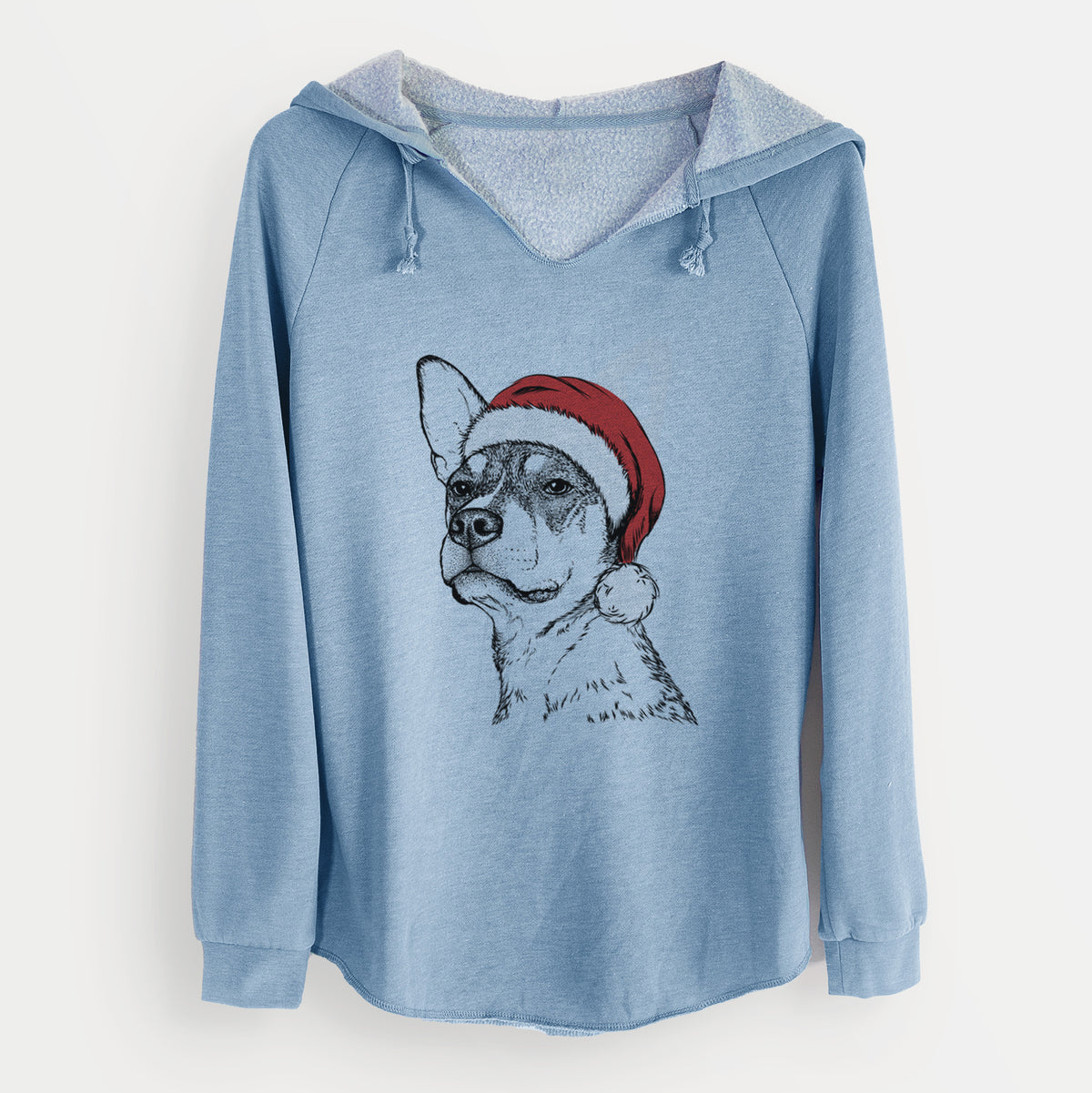 Santa Bill the Heeler Mix - Cali Wave Hooded Sweatshirt