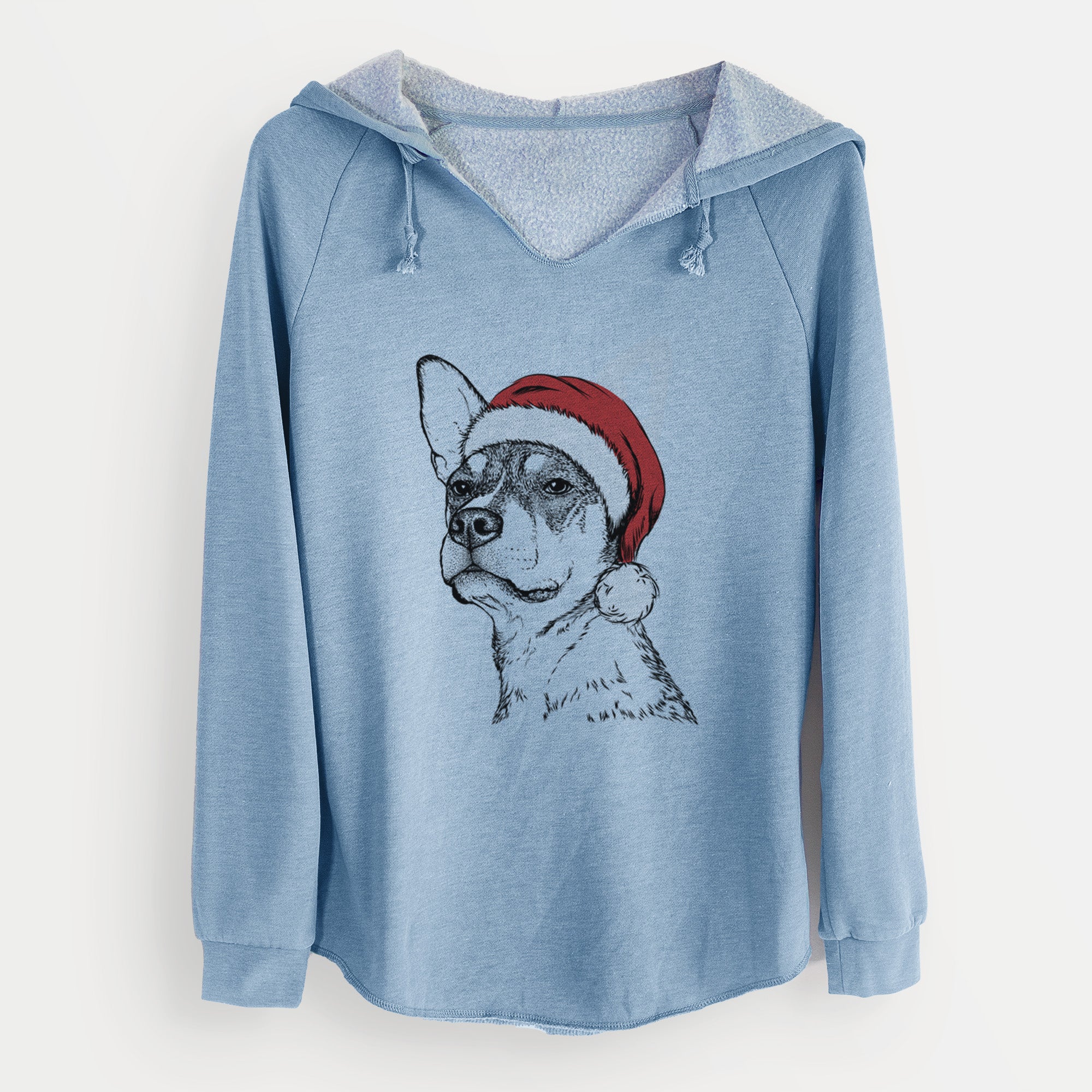 Santa Bill the Heeler Mix - Cali Wave Hooded Sweatshirt
