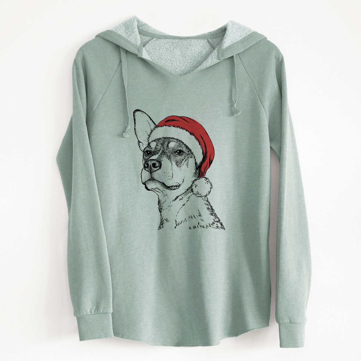 Santa Bill the Heeler Mix - Cali Wave Hooded Sweatshirt