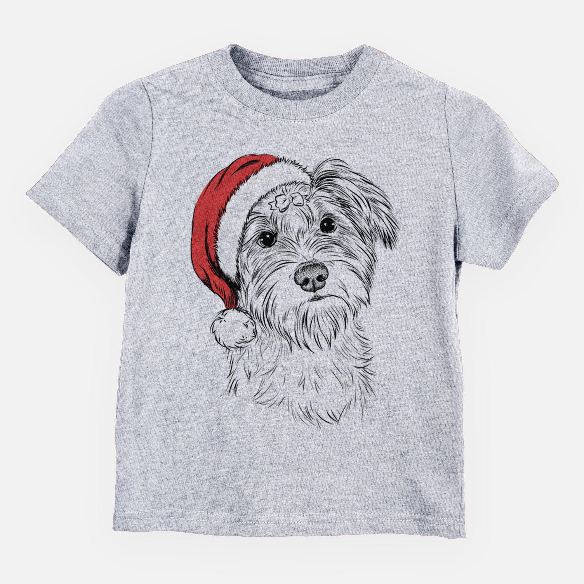 Santa Birdee the Schnauzer Mix - Kids/Youth/Toddler Shirt