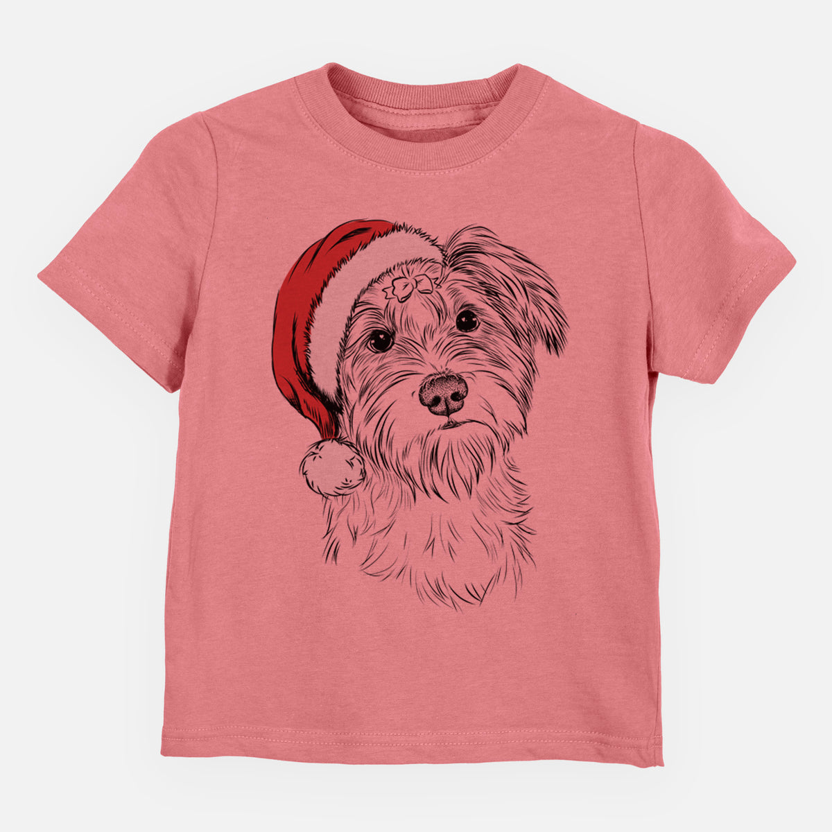 Santa Birdee the Schnauzer Mix - Kids/Youth/Toddler Shirt