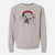 Santa Blossom the English Bulldog - Unisex Pigment Dyed Crew Sweatshirt