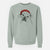 Santa Blossom the English Bulldog - Unisex Pigment Dyed Crew Sweatshirt