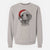 Santa Blossom the Poodle - Unisex Pigment Dyed Crew Sweatshirt