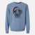 Santa Blossom the Poodle - Unisex Pigment Dyed Crew Sweatshirt