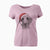 Santa Blossom the Poodle - Women's V-neck Shirt