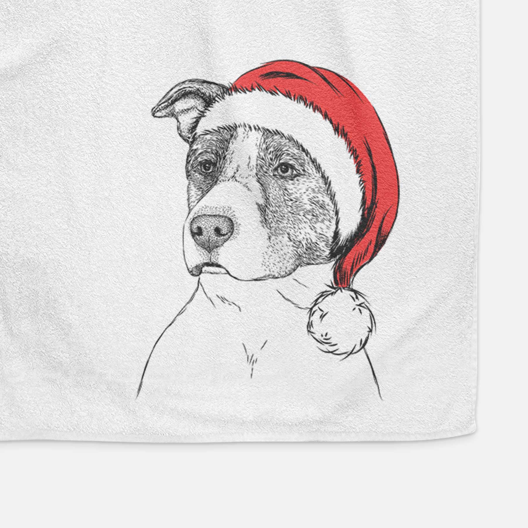 Blu the Pitbull Decorative Hand Towel