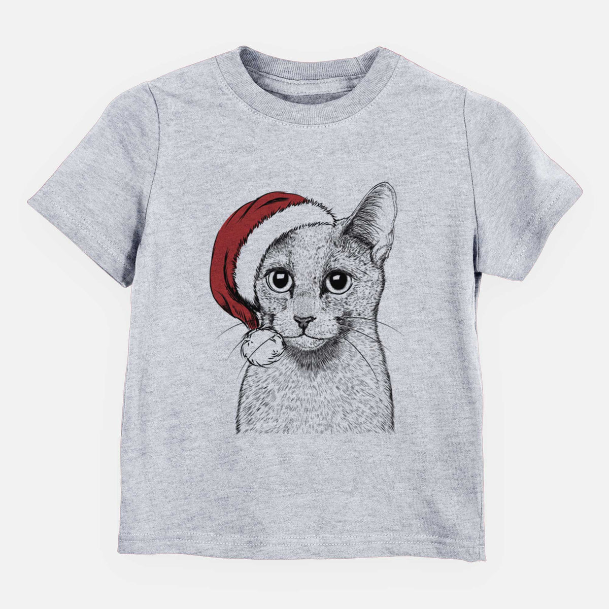 Santa Blue the Russsian Blue Cat - Kids/Youth/Toddler Shirt