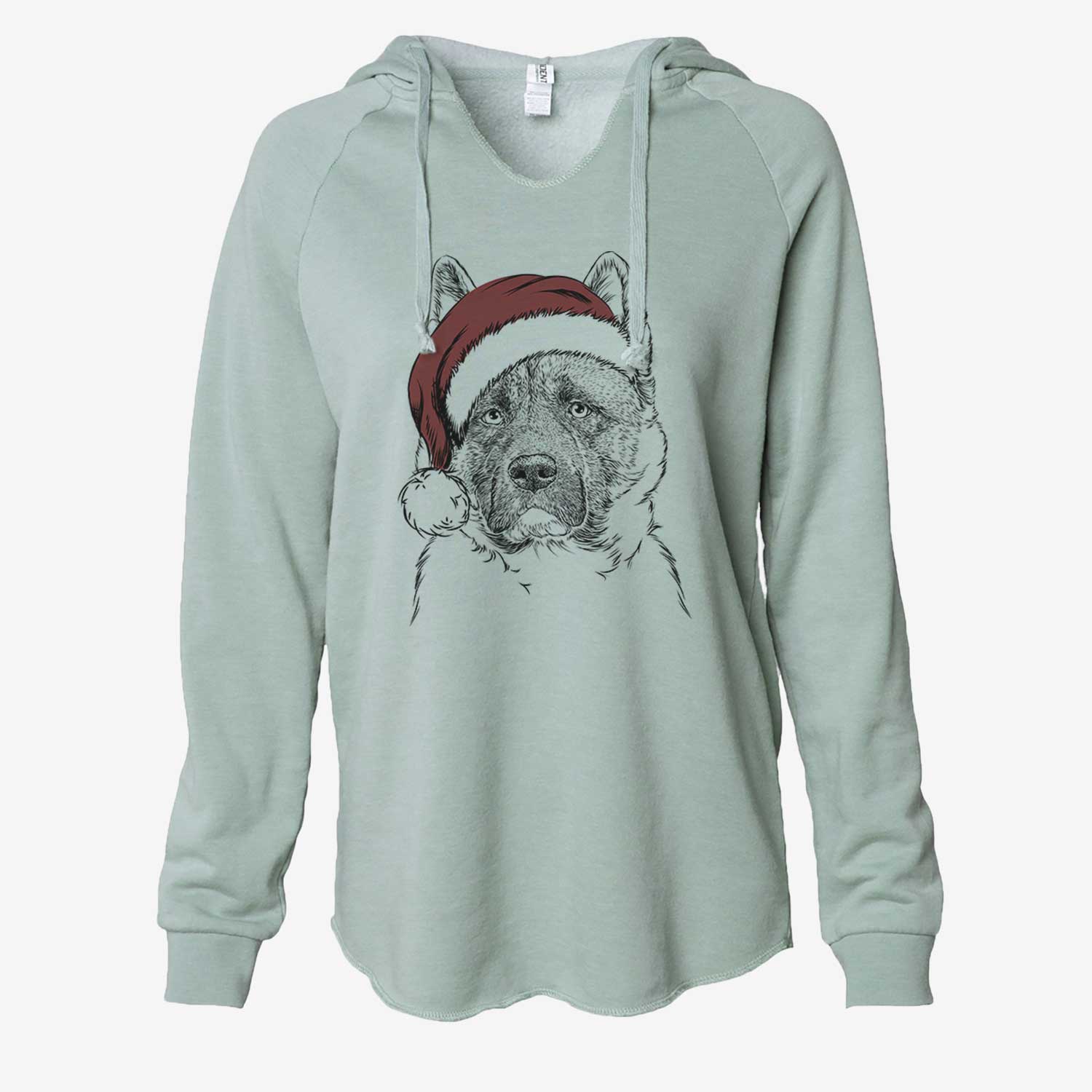 Bo the American Akita - Cali Wave Hooded Sweatshirt