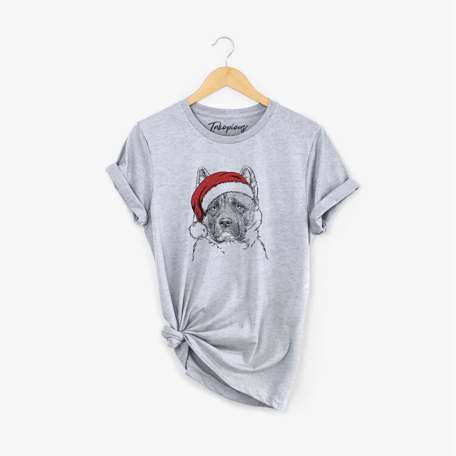 Santa Bo the American Akita - Unisex Crewneck