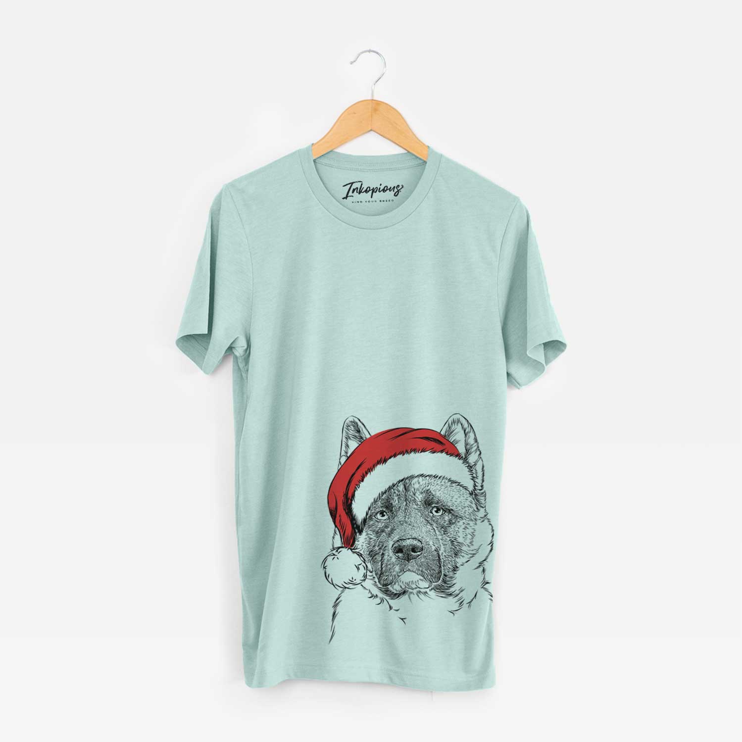Santa Bo the American Akita - Unisex Crewneck