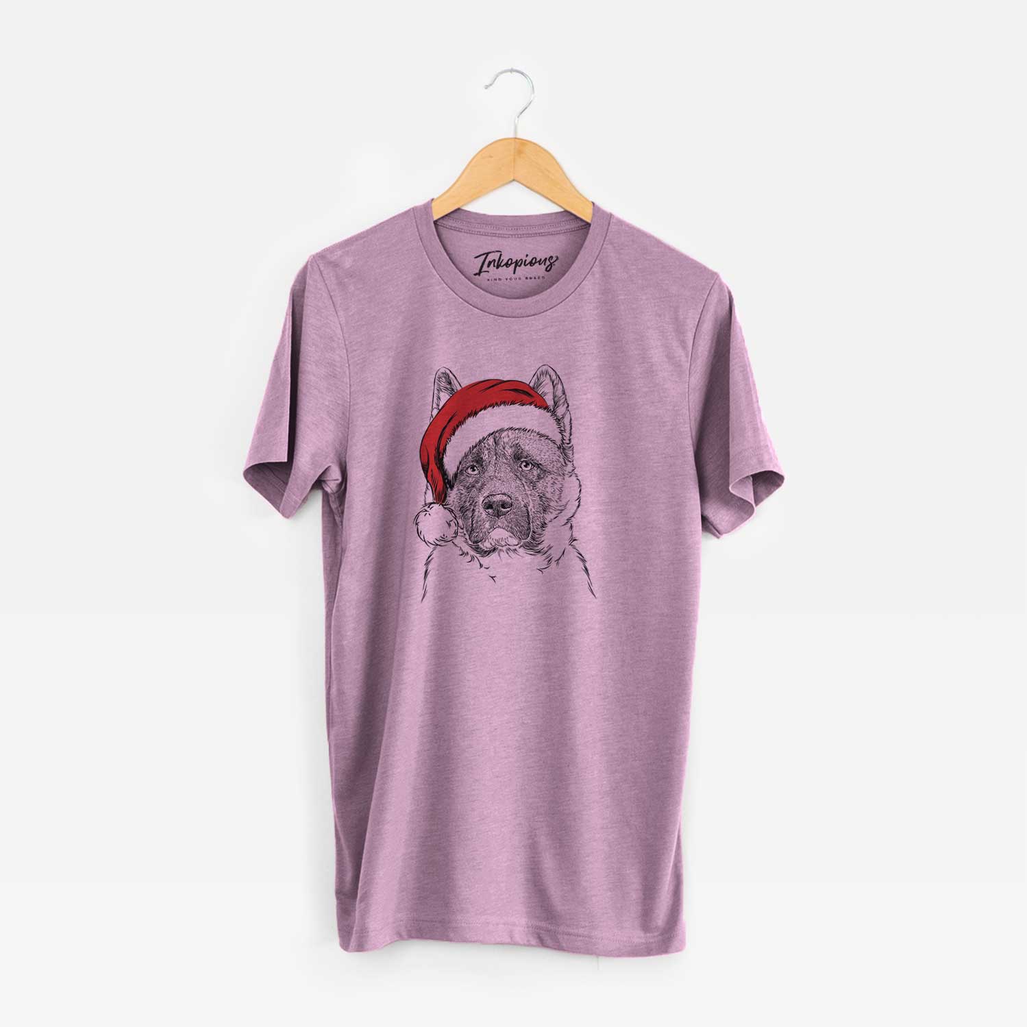 Santa Bo the American Akita - Unisex Crewneck
