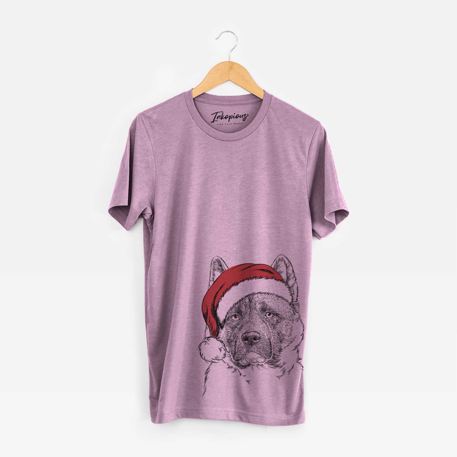 Santa Bo the American Akita - Unisex Crewneck
