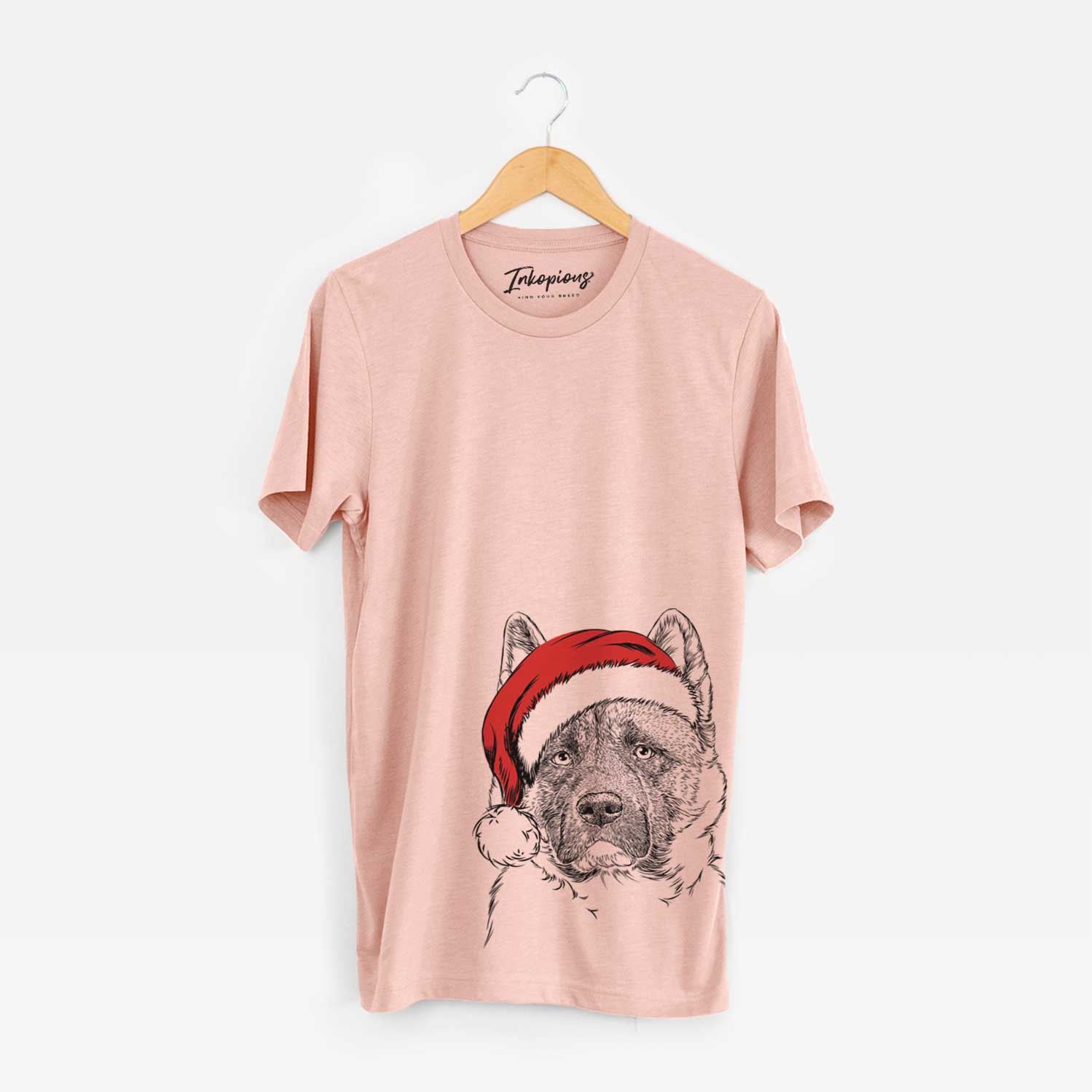 Santa Bo the American Akita - Unisex Crewneck