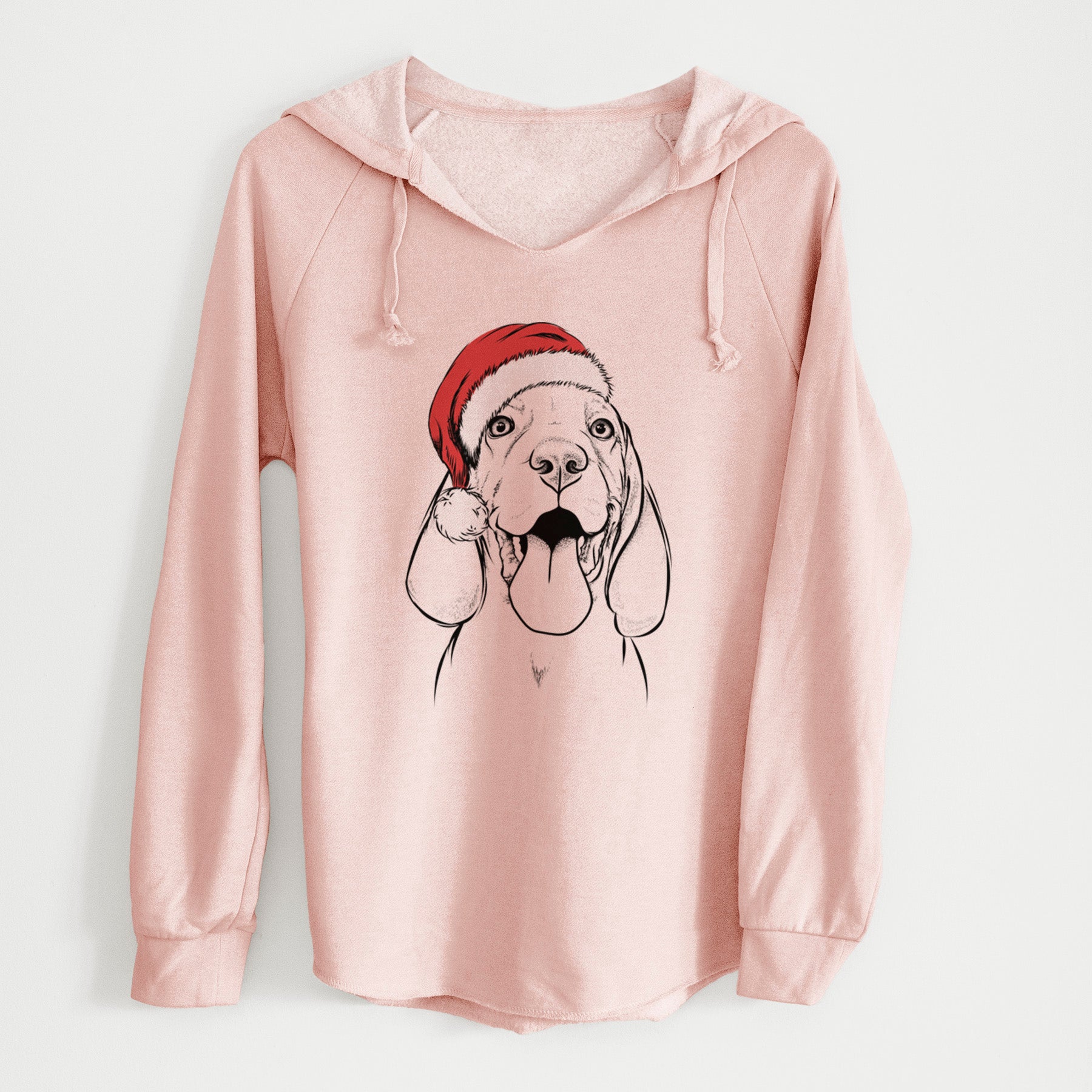 Santa Bodi the Vizsla - Cali Wave Hooded Sweatshirt