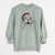 Santa Bodi the Vizsla - Unisex Pigment Dyed Crew Sweatshirt