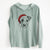 Santa Bogart the Parson Russell Terrier - Cali Wave Hooded Sweatshirt