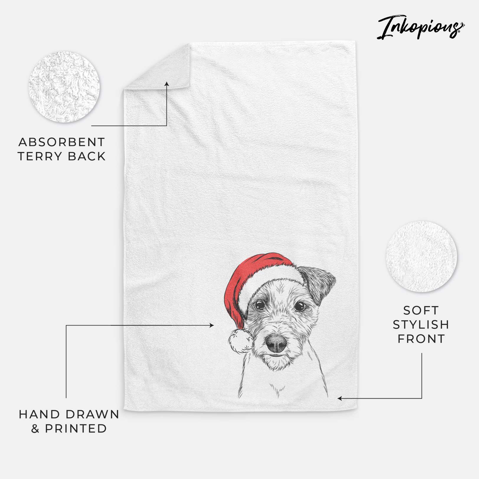 Bogart the Parson Russell Terrier Decorative Hand Towel