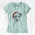 Santa Bogart the Parson Russell Terrier - Women's V-neck Shirt