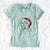 Santa Bogie the Beagle - Women's V-neck Shirt