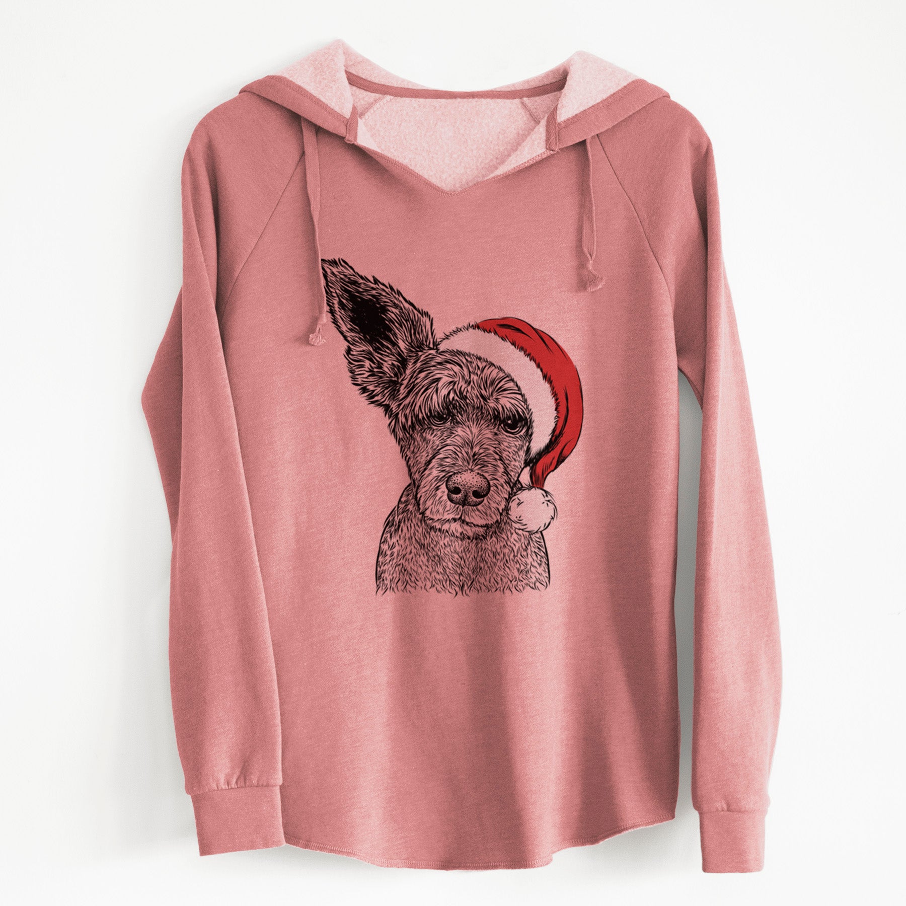 Santa Boodles the Schnauzer Mix - Cali Wave Hooded Sweatshirt