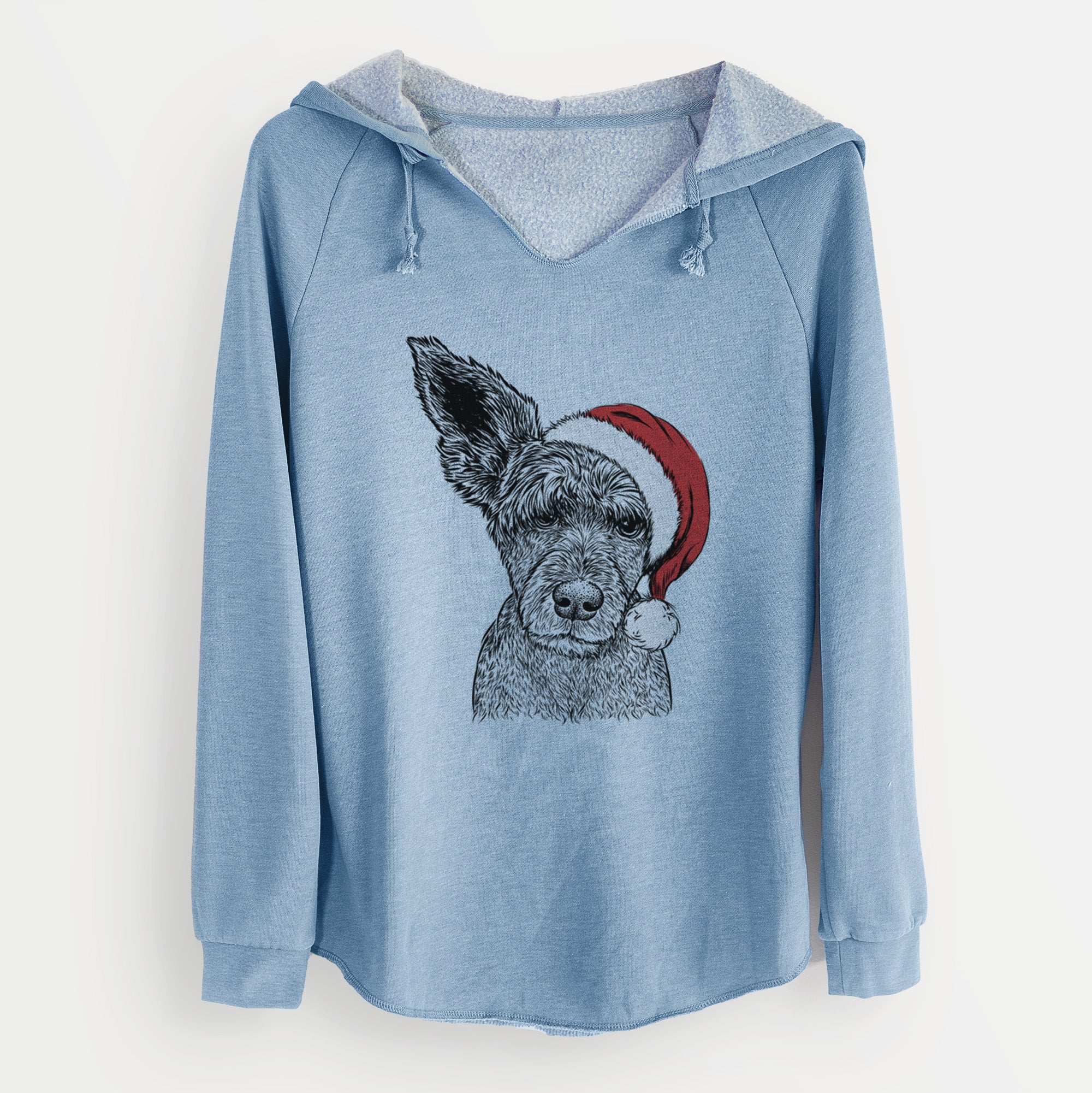 Santa Boodles the Schnauzer Mix - Cali Wave Hooded Sweatshirt
