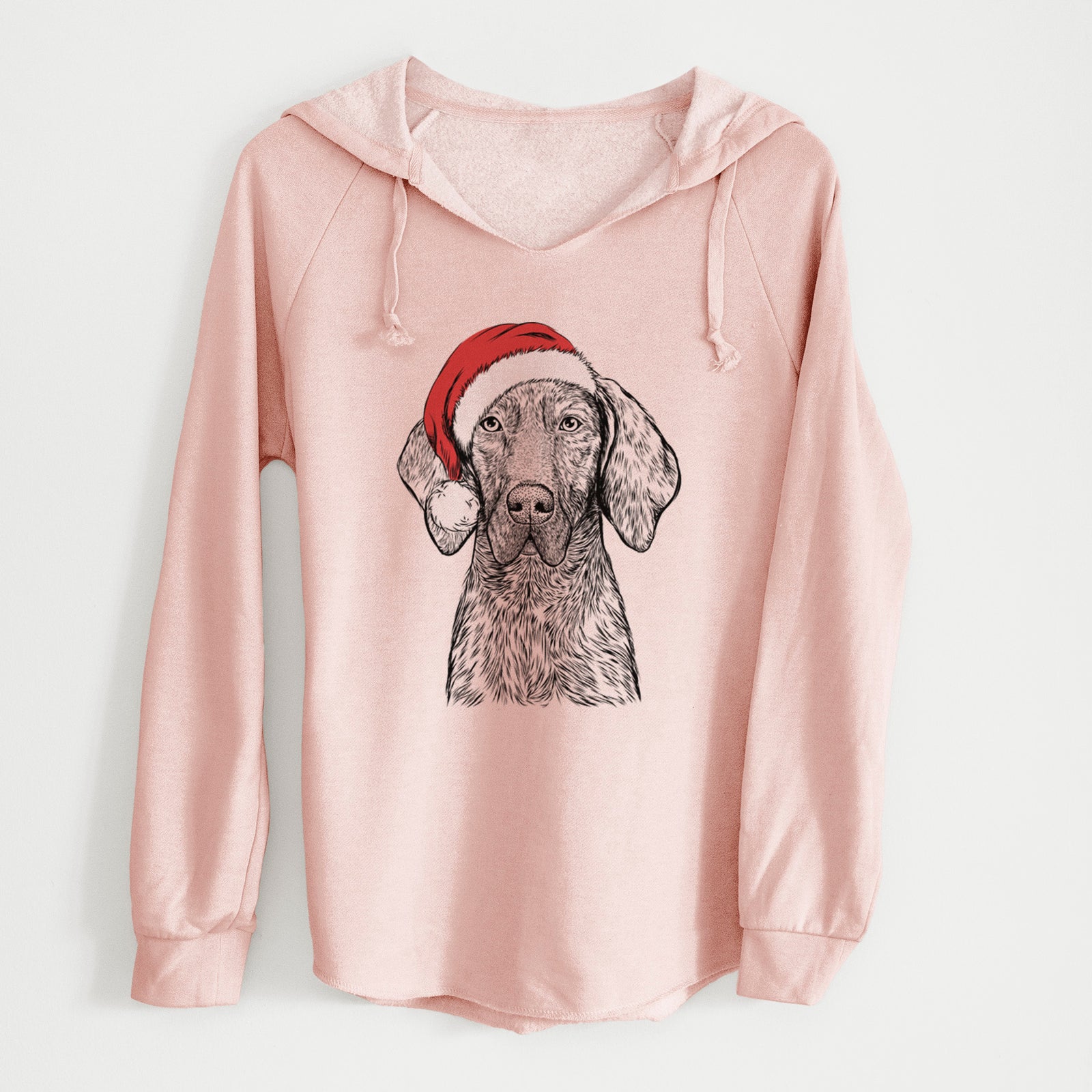 Santa Boone the Plott Hound - Cali Wave Hooded Sweatshirt