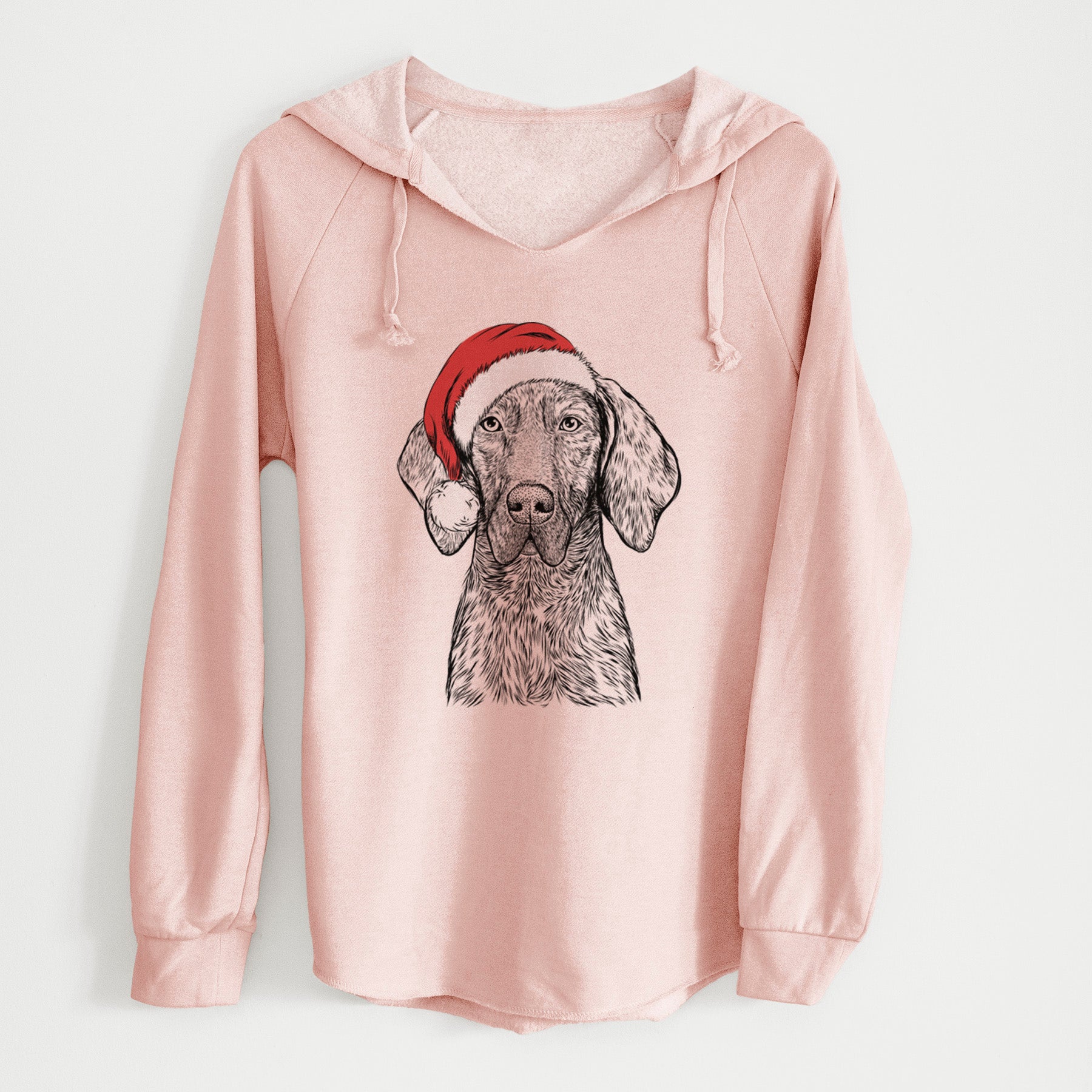 Santa Boone the Plott Hound - Cali Wave Hooded Sweatshirt