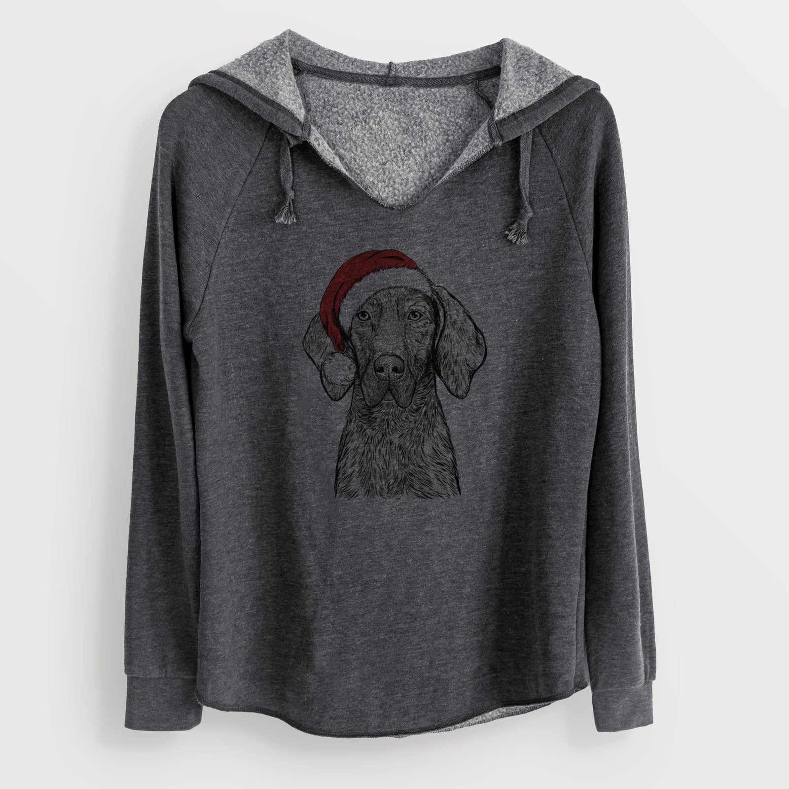 Santa Boone the Plott Hound - Cali Wave Hooded Sweatshirt