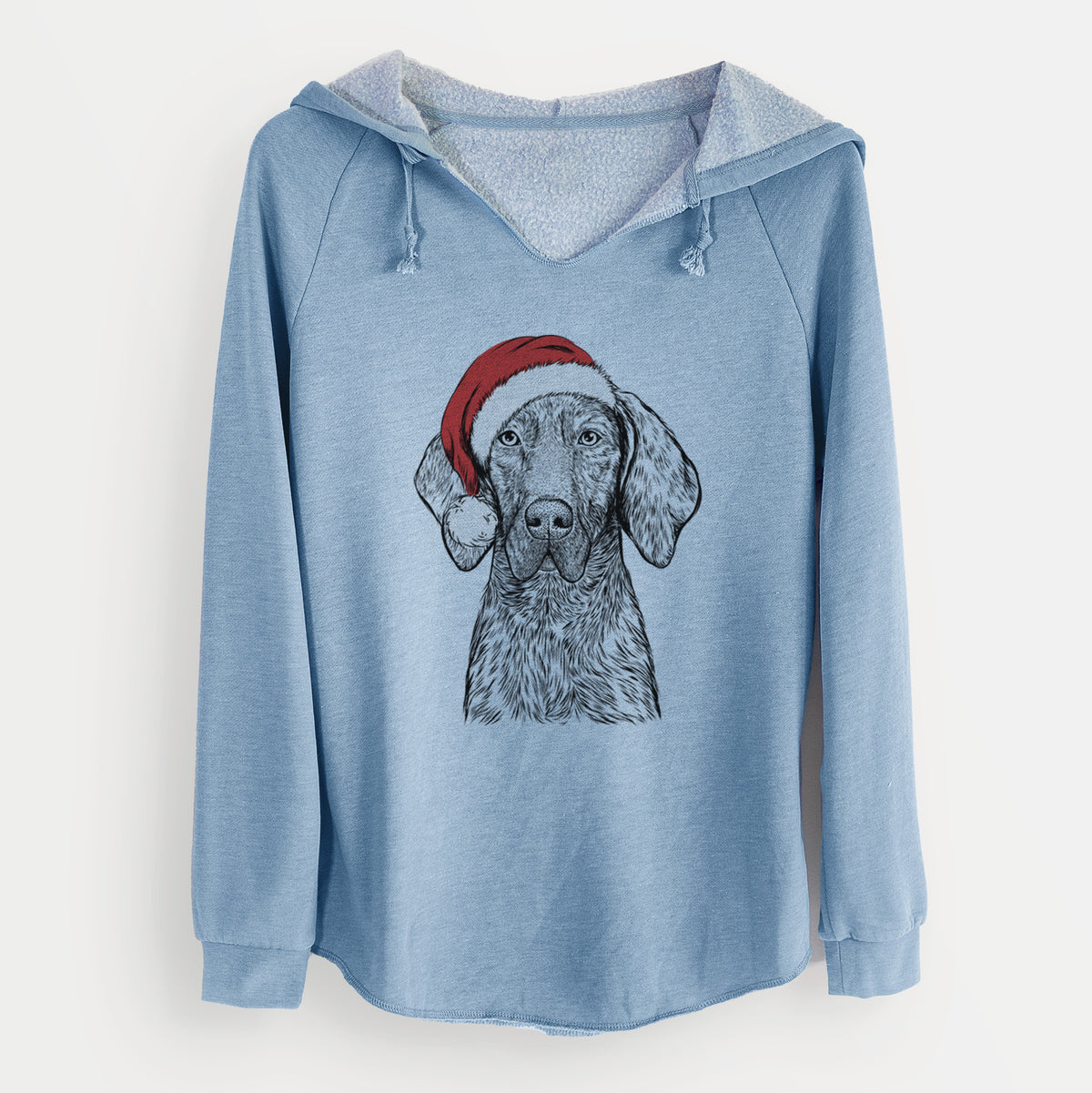 Santa Boone the Plott Hound - Cali Wave Hooded Sweatshirt