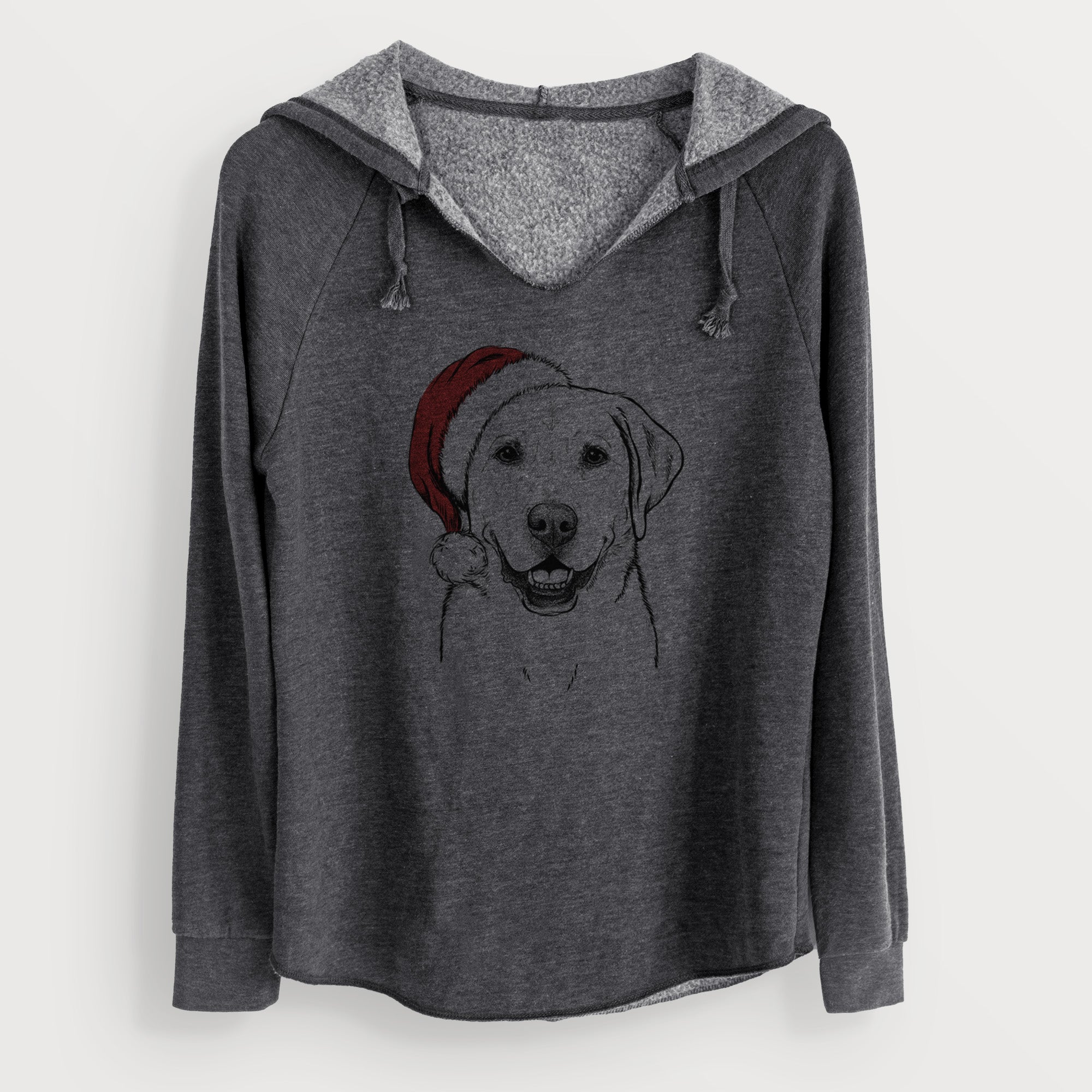 Santa Booney the Labrador Retriever - Cali Wave Hooded Sweatshirt