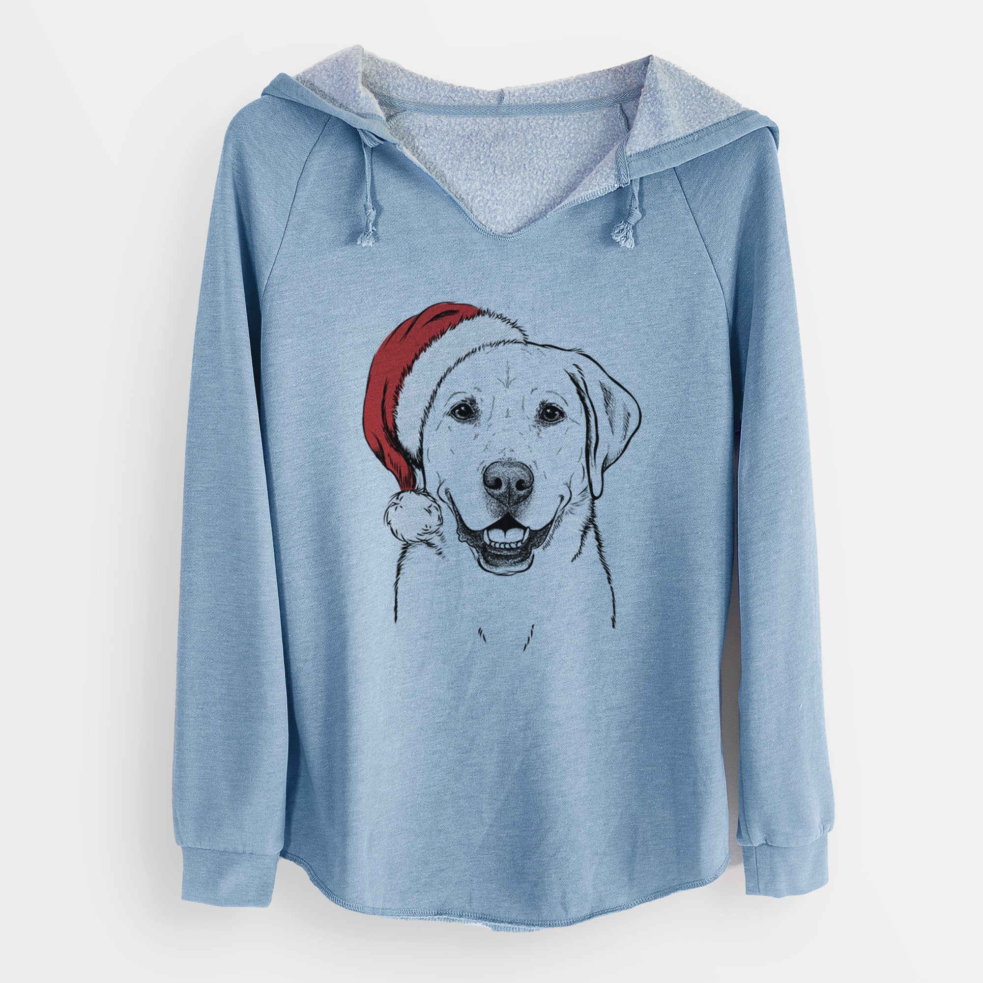 Santa Booney the Labrador Retriever - Cali Wave Hooded Sweatshirt