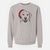 Santa Booney the Labrador Retriever - Unisex Pigment Dyed Crew Sweatshirt