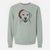 Santa Booney the Labrador Retriever - Unisex Pigment Dyed Crew Sweatshirt