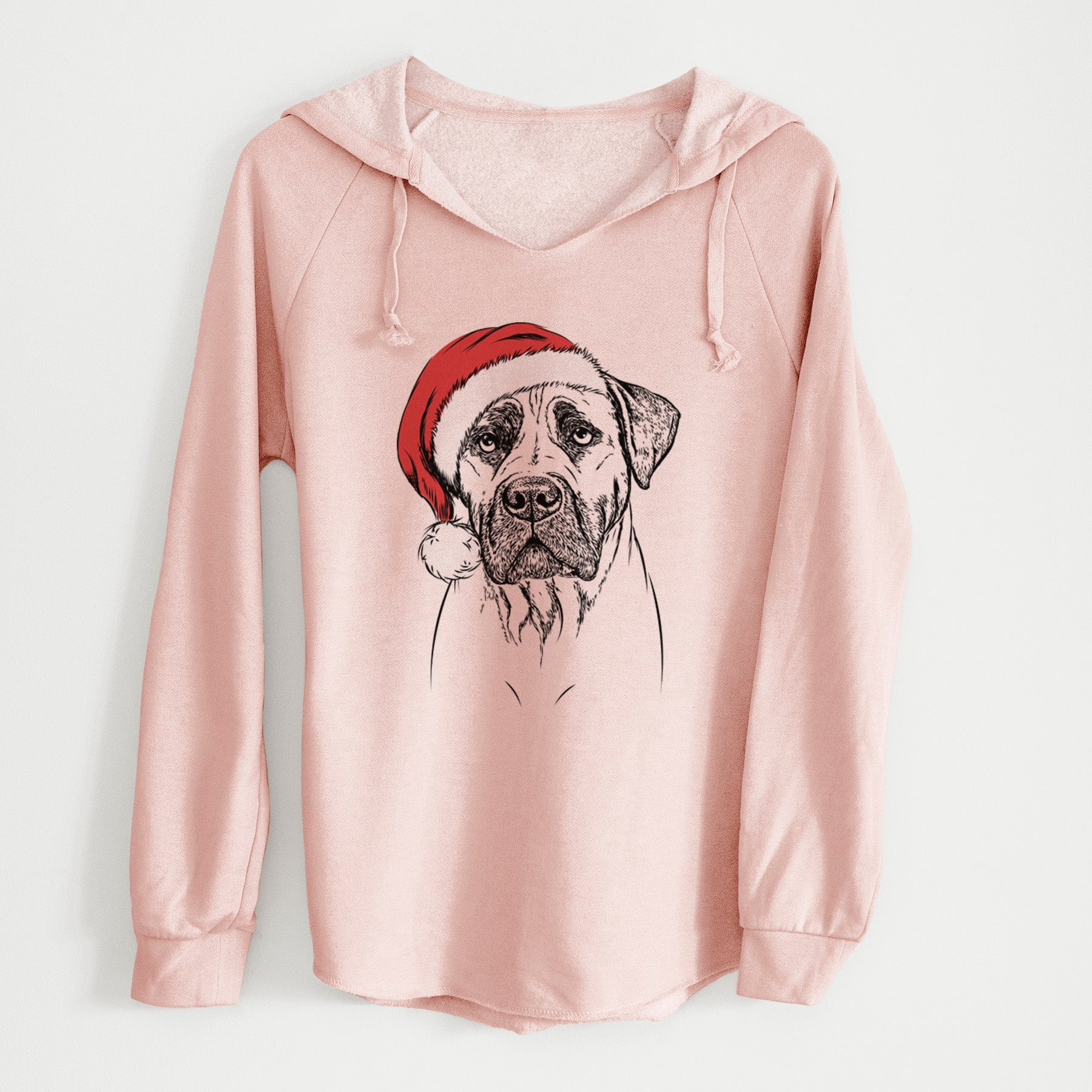 Santa Boris the Boerboel - Cali Wave Hooded Sweatshirt