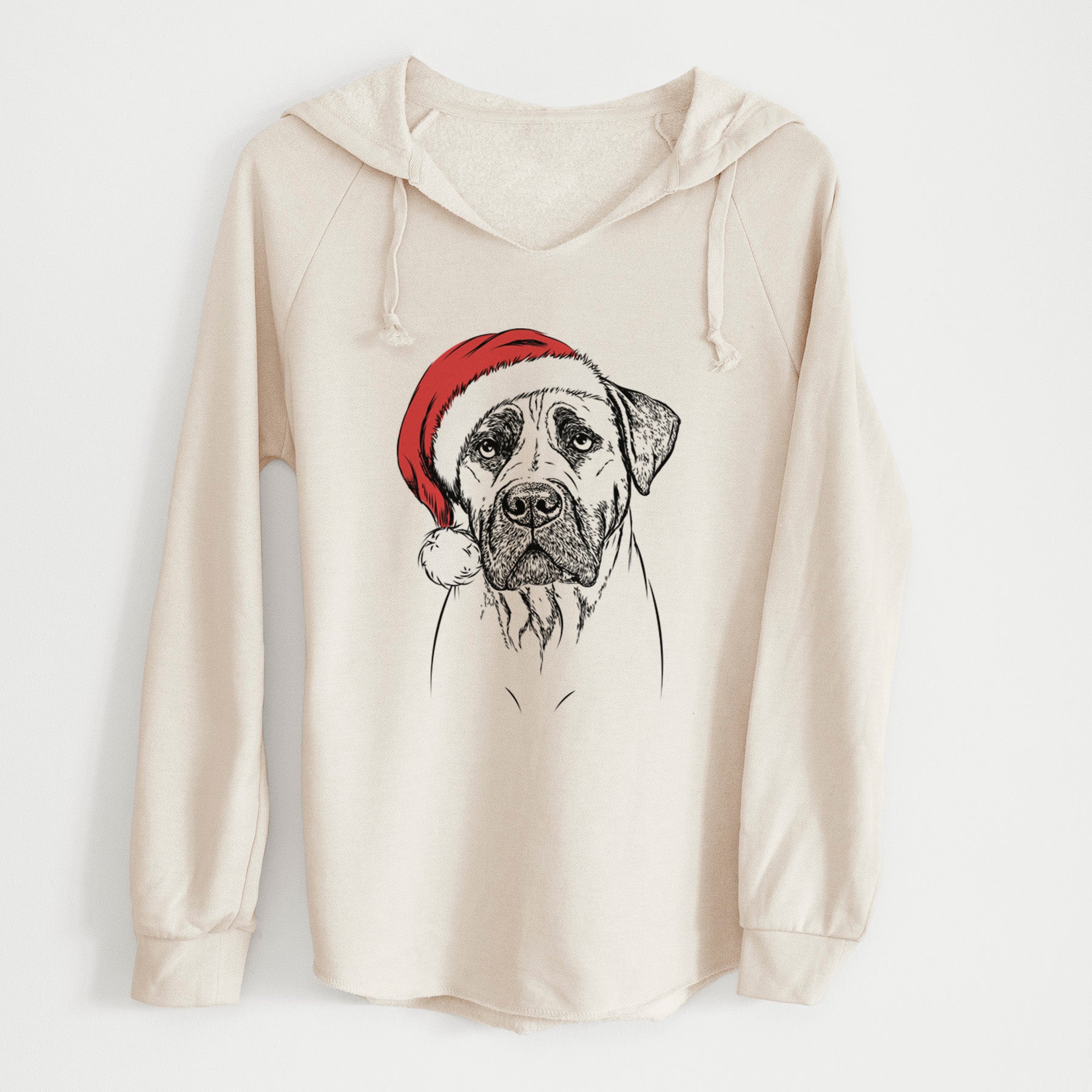 Santa Boris the Boerboel - Cali Wave Hooded Sweatshirt