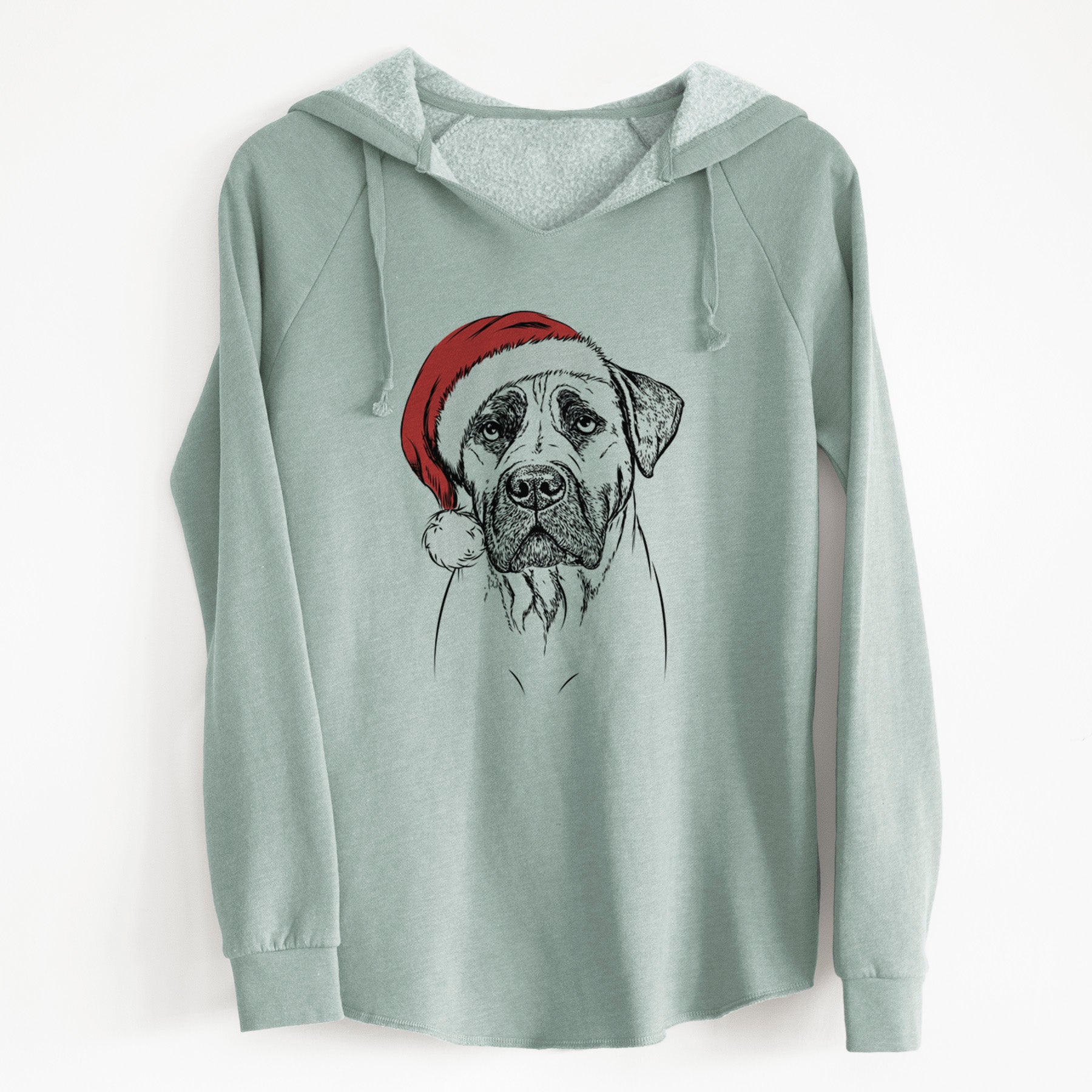 Santa Boris the Boerboel - Cali Wave Hooded Sweatshirt