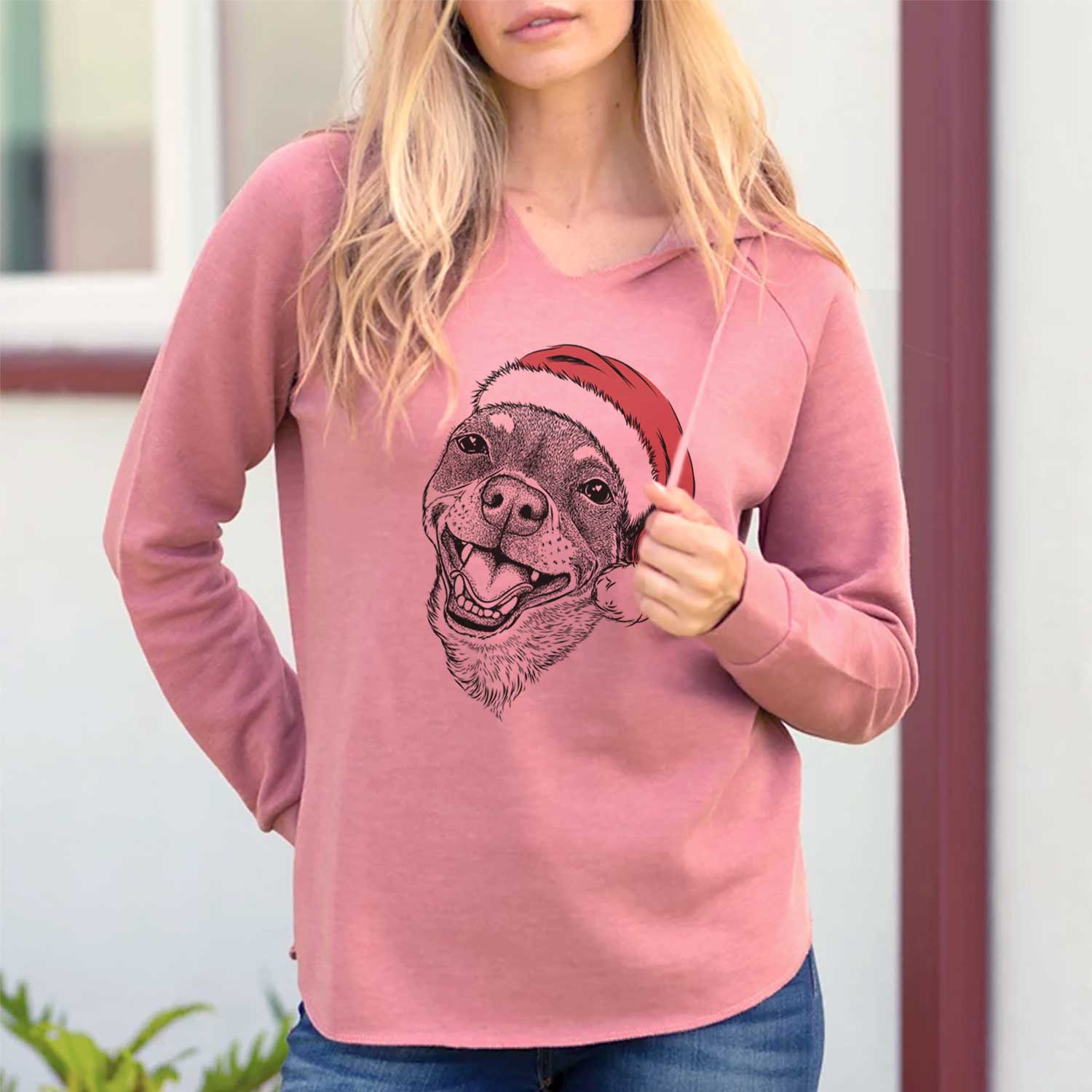 Santa Boss the Chihuahua - Cali Wave Hooded Sweatshirt