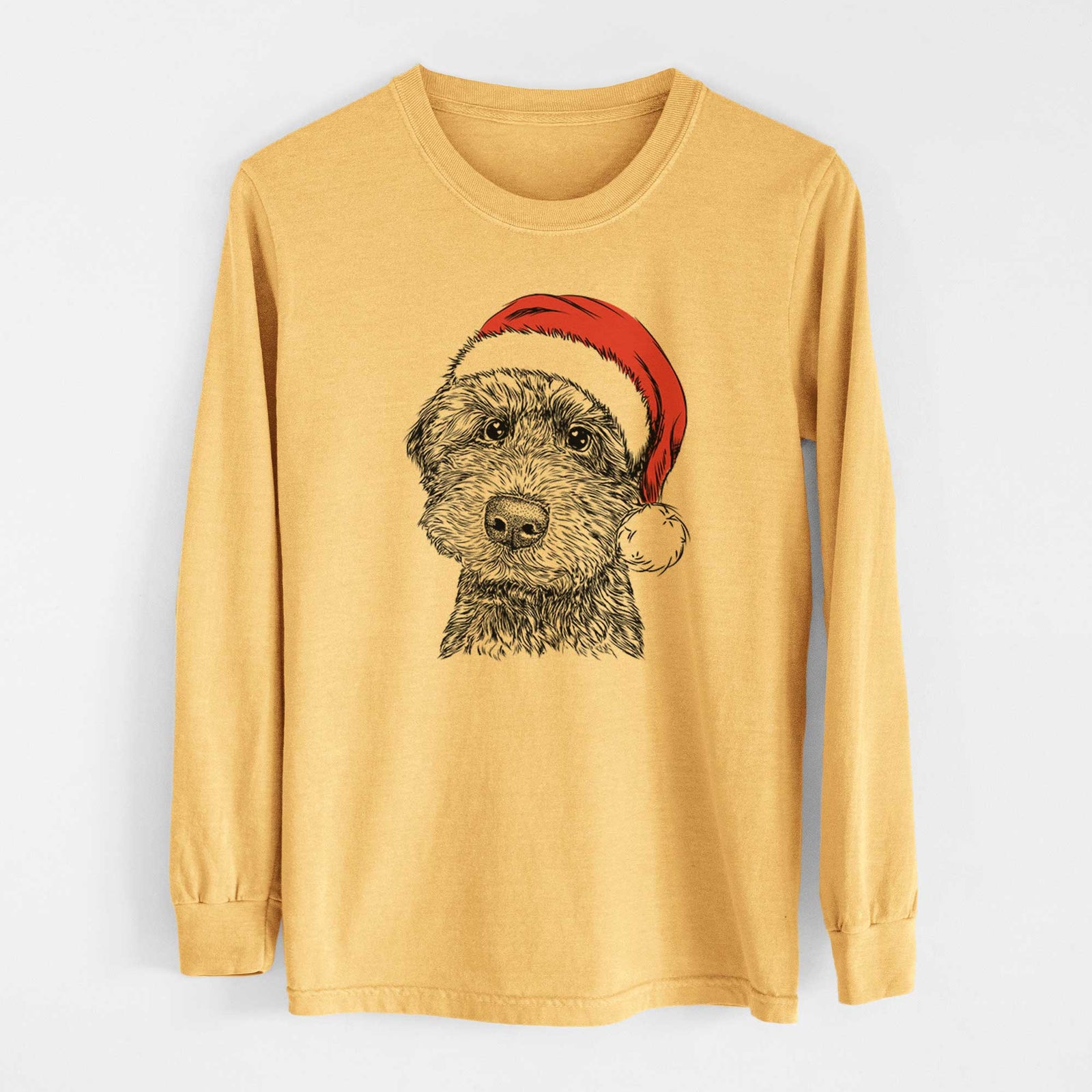 Santa Bowser the Whoodle - Heavyweight 100% Cotton Long Sleeve
