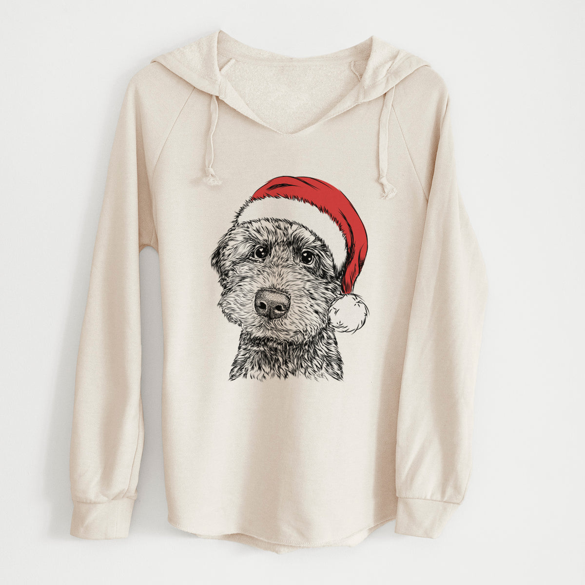 Santa Bowser the Whoodle - Cali Wave Hooded Sweatshirt