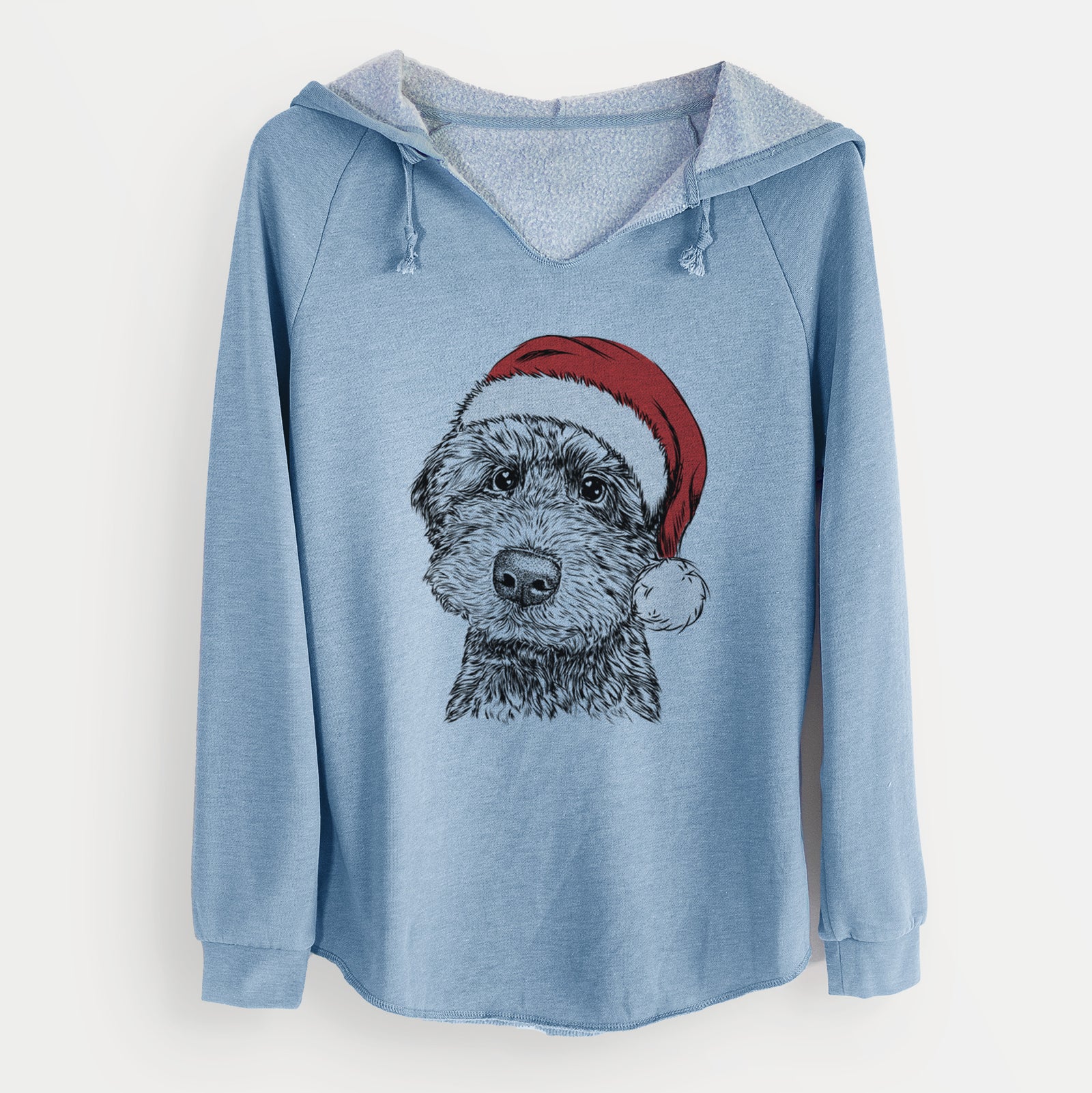 Santa Bowser the Whoodle - Cali Wave Hooded Sweatshirt